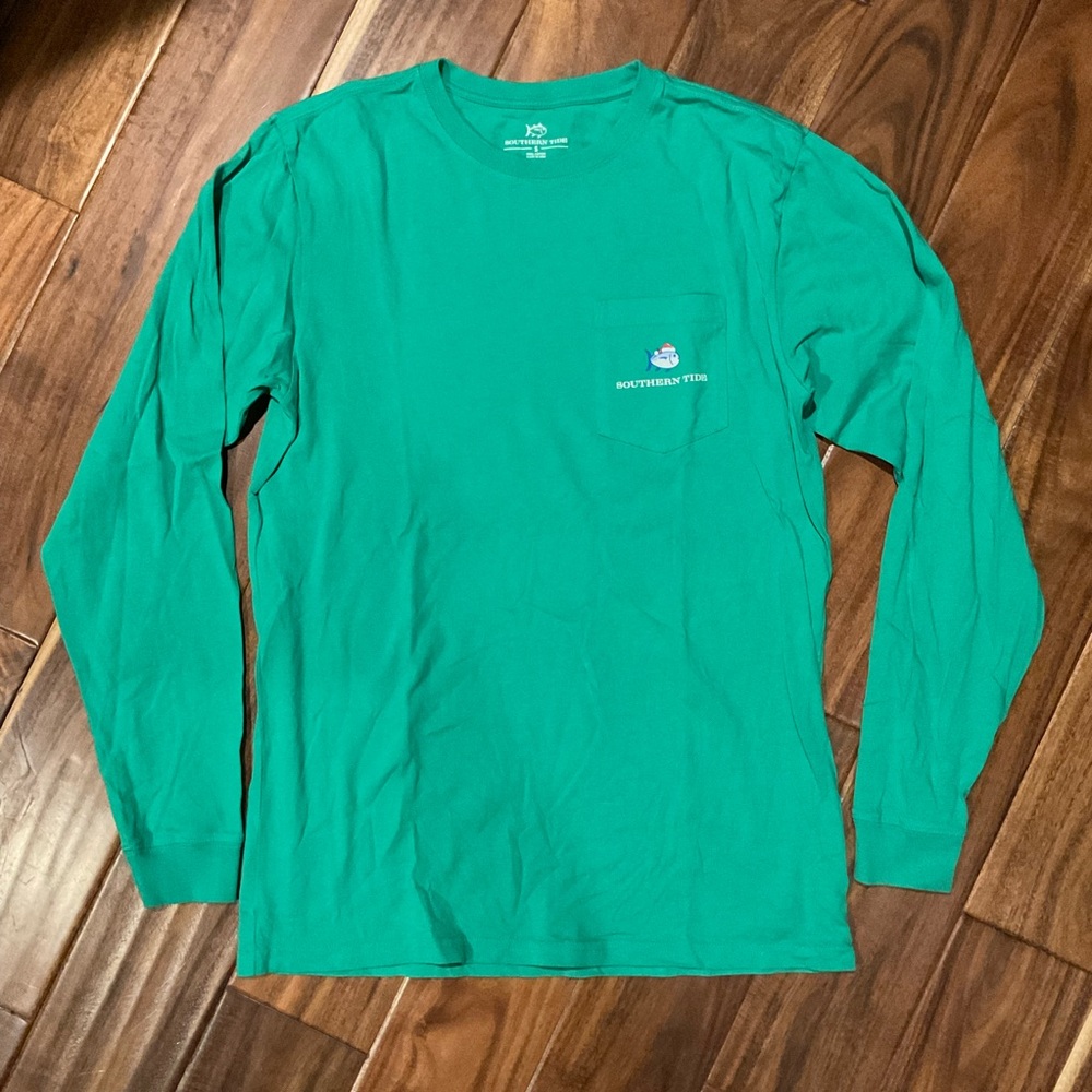 Southern Tide Green Christmas T-Shirt